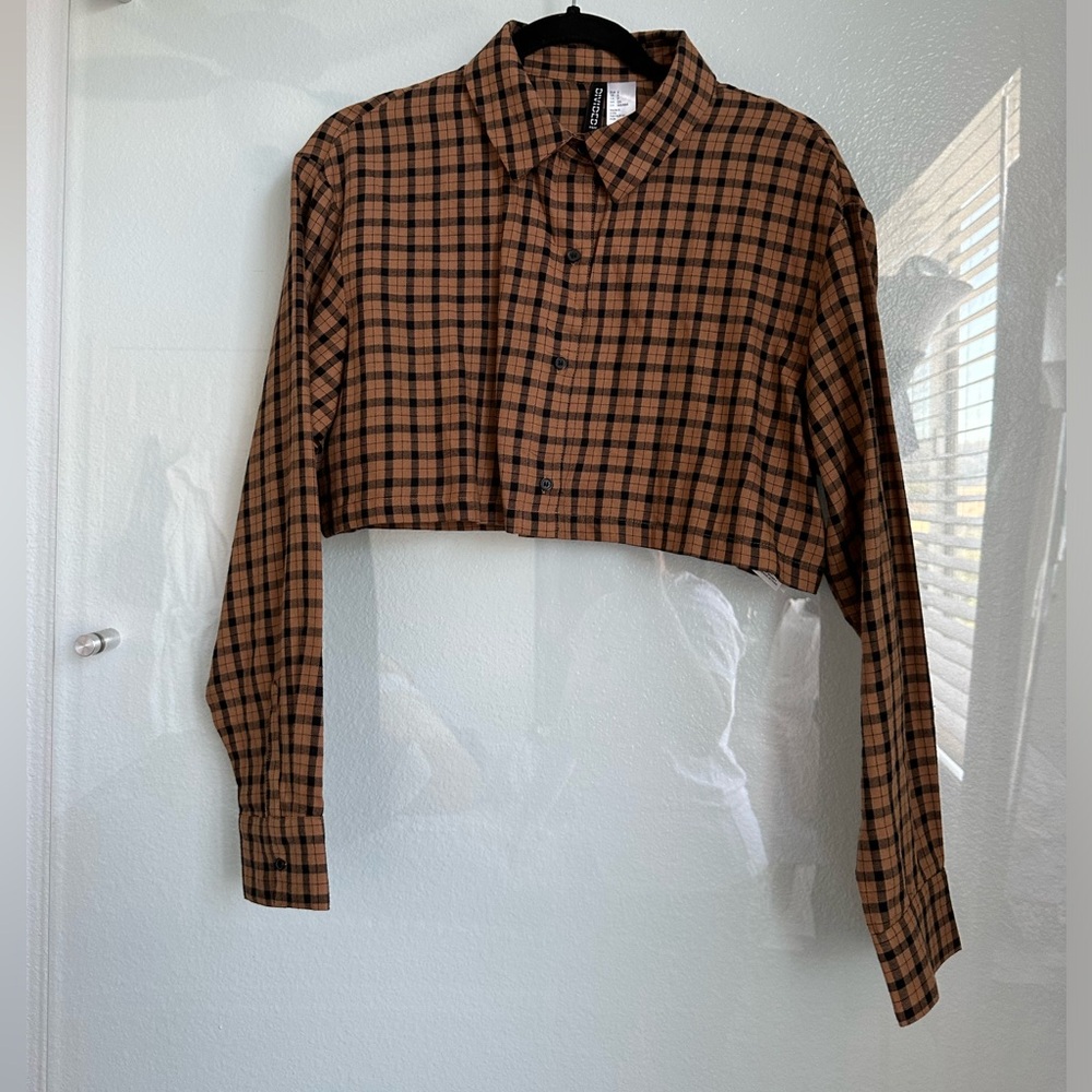 Plaid crop top